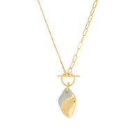 Give It Time Gold Mantra Toggle Necklace | Wanderlust + Co