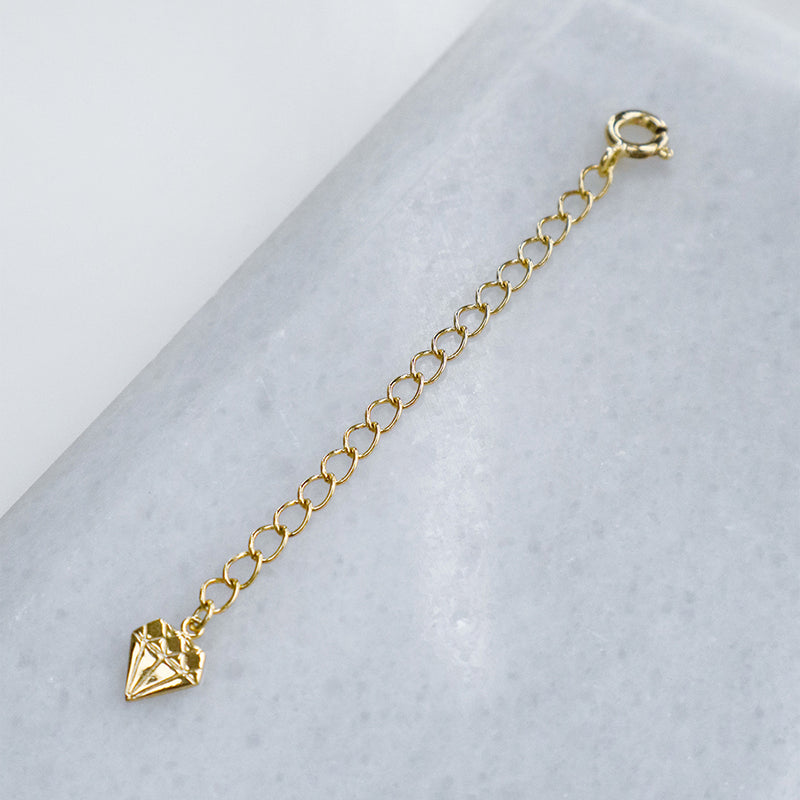 Necklace chain extender gold hot sale