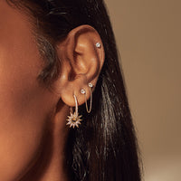 Sunlit Hoop Gold Earrings | Wanderlust + Co