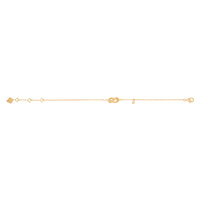 Infinity Knot 14K Gold Vermeil Bracelet | Wanderlust + Co