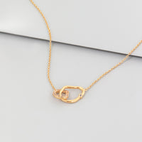 Infinity Link Pave 14K Gold Vermeil Necklace | Wanderlust + Co