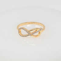 Knot Pave Gold Ring | Wanderlust + Co