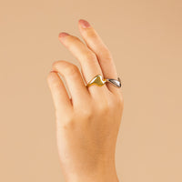 Curve 925 Sterling Silver Dome Ring  | Wanderlust + Co