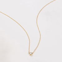 Brilliant Bezel 14K Gold Vermeil Necklace | Wanderlust + Co