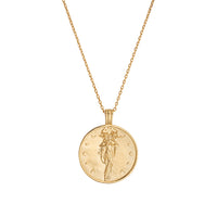 Selene Goddess Gold Necklace