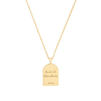 Look At The Stars Gold Mantra Necklace | Wanderlust + Co