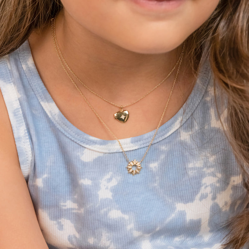 Petite Sunseeker 14K Gold Vermeil Necklace Wanderlust Co