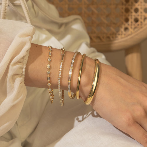 Classic Bold 14K Gold Vermeil Bangle | Wanderlust + Co