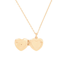 Petite Heart 14K Gold Vermeil Locket Necklace