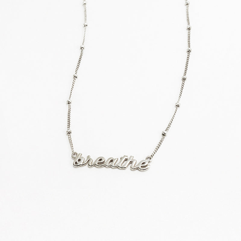 Sterling Silver Box Chain Custom Nameplate Necklace - Silver – Enjoy 20%  off – BaubleBar