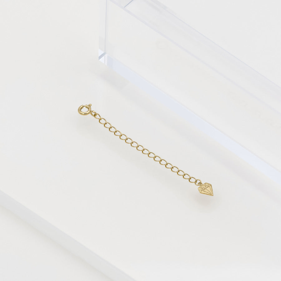 Necklace Chain Extender, Jewelry Extension Gold Gold Vermeil / 4in (10cm)