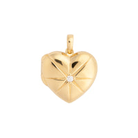 Heart 14K Gold Vermeil Locket Pendant | Wanderlust + Co