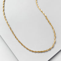 14K Gold Vermeil Twist Chain Necklace | Wanderlust + Co