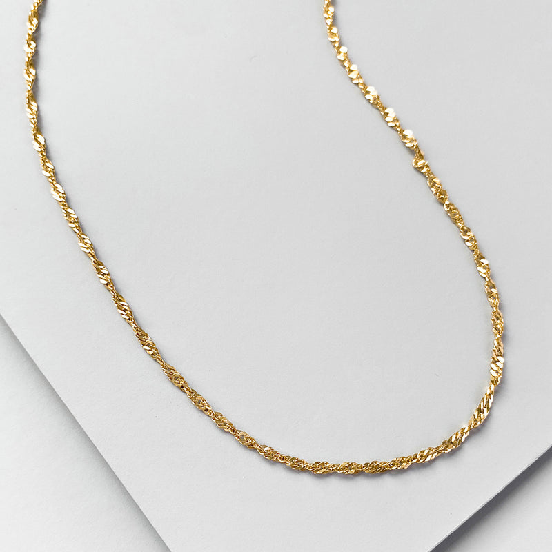 3/5/7mm 22Inch Twisted Rope Link Chain Silver/Gold Stainless Steel Necklace  for Men - Walmart.com