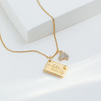 A Letter From OZ Gold Necklace | Wanderlust + Co