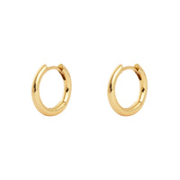 Classic Gold 10mm Huggie Earrings | Wanderlust + Co 