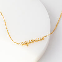 Aquarius Gold Necklace | Wanderlust + Co 