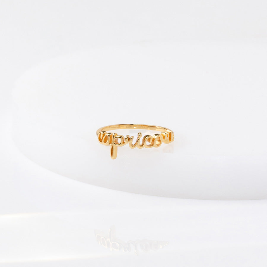 Gold Name Ring , Name Ring , Personalized Jewelry , Personalized Ring ,  Personalized Gifts ,mothers Day Gift , Gift for Mother - Etsy
