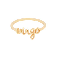 Virgo Gold Ring | Wanderlust + Co 