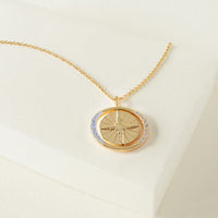 North Star Spinning Gold Necklace | Wanderlust + Co