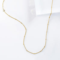 Beaded Chain Gold Necklace | Wanderlust + Co