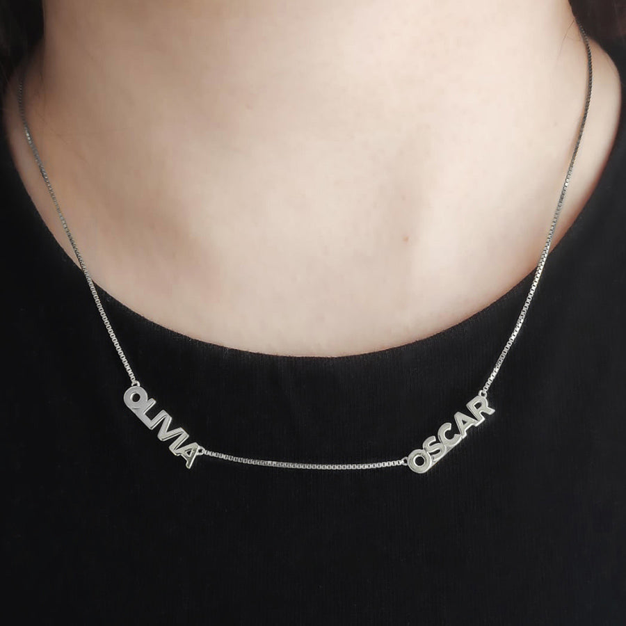 Double name clearance necklace gold