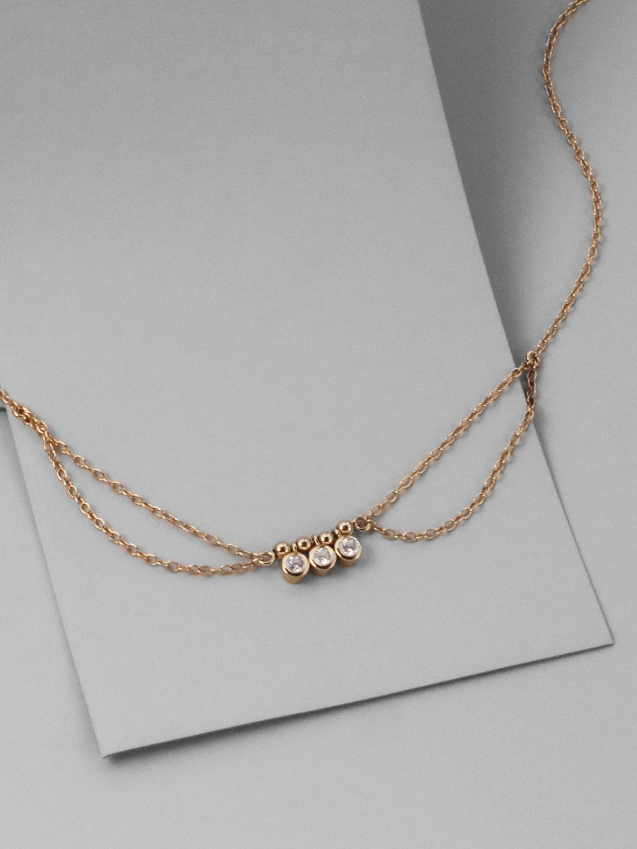 Starry Skies Gold Sterling Silver Anklet - Wanderlust + Co